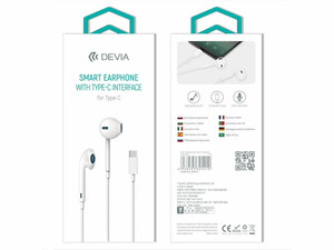 هندزفری سیمی طرح ایرپاد دویا Hands Free Devia Earpods EM048 USB C