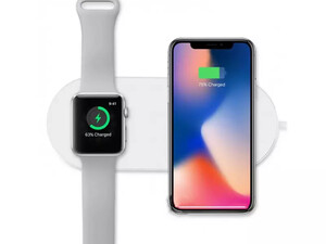 خرید شارژر وایرلس دوکاره دویا DEVIA EA087 Wireless Charger 2 In 1 for Smart Phone&Apple Watch