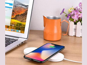 شارژر وایرلس دوکاره دویا DEVIA EA087 Wireless Charger 2 In 1 Smart Phone&Apple Watch