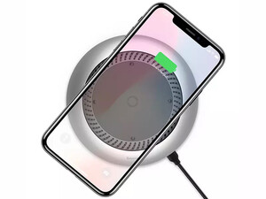 خرید شارژر وایرلس فن دار بیسوس Baseus Whirlwind Wireless Charger With A Fan