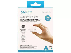 کیفیت شارژر دیواری فست شارژ 20 وات انکر Anker A2633 k22  PowerPort III Nano