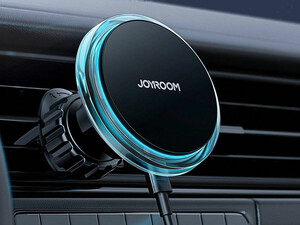 هولدر موبایل و شارژر وایرلس مگنتی 15 وات داخل خودرو جویروم Joyroom JR-ZS291 Magnetic Wireless Car Charger Holder(Air Vent)