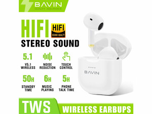 هندزفری بی سیم باوین BAVIN BA27 TWS Wireless Earphones Bluetooth 5.1