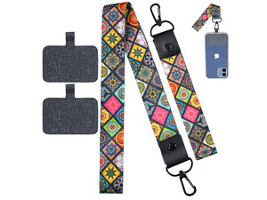 بند گردن و مچ بند موبایل آها استایل AhaStyle Stylish Neck Lanyard & Wrist Strap