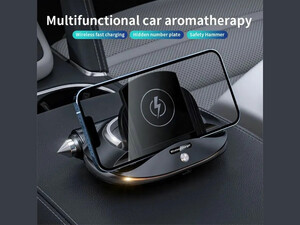 شارژر بی سیم و هولدر موبایل داخل خودرو R100 5 in 1 fast wireless car charger phone car charger mount