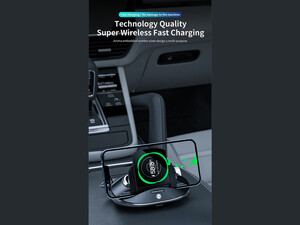 شارژر بی سیم و هولدر موبایل داخل خودرو R100 5 in 1 fast wireless car charger phone car charger mount