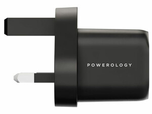 شارژر دیواری 33 وات تایپ سی  پاورولوژی Powerology 33W GaN PD USB-C Fast Charger PWCUQC01 0-BK PWCUQC010