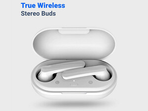 هندزفری بلوتوث دوگوش پاورولوژی Powerology True Wireless Stereo Buds PTWSEPWH