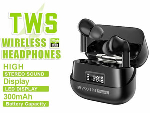 خرید هندزفری بی سیم باوین BAVIN BA15 Hi-Fi TWS Bluetooth 5.0 Wireless Earphone