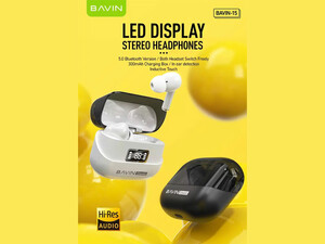 هندزفری بی سیم باوین BAVIN BA15 Hi-Fi TWS Bluetooth 5.0 Wireless Earphone