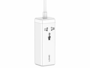 چند راهی برق یک سوکت و چهار پورت با توان 65 وات الدنیو LDNIO SC1418 Mini Smart Power Socket Plug Desktop