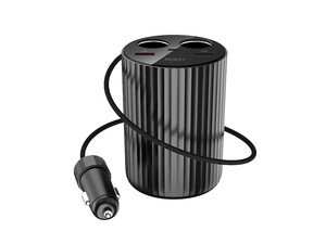 شارژر فست شارژر خودرو Black B600 PD Car Charging Cup Input USB + TypeC