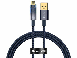 کابل شارژ سریع یو اس بی به لایتنینگ یک متری 2.4 آمپر بیسوس Baseus USB Lightning cable