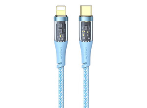 خرید کابل لاتنینگ به تایپ سی یوسامز USAMS data cable US-SJ573 Icy 1.2m Type-C to Lightning