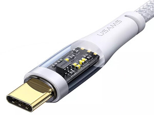 کابل لایتنینگ به تایپ سی یوسامز USAMS data cable US-SJ573 Icy 1.2m Type-C to Lightning