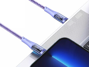 کابل لایتنینگ به تایپ سی یوسامز USAMS data cable US-SJ573 Icy 1.2m Type-C to Lightning