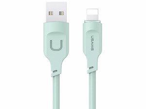 قیمت کابل شارژ سریع لایتنینگ ال ای دار 1.2 متری یوسامز USAMS US-SJ565 USB to Lightning fast charging cable 2.4A