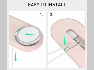 پایه شارژر گوشی آیفون مگ سیف و اپل واچ آها استایل AhaStyle 2-in-1 PT135 stand Matched MagSafe and iWatch