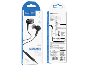 هندزفری  سیمی با جک 3.5 میلیمتری  هوکو Hoco Wired earphones 3.5mm “M78 El Placer” with mic