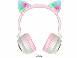 خرید هدفون بلوتوث کودکان هوکو Hoco Headphones W27 Cat ear wireless wired