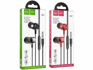 خرید هندزفری سیمی با جک 3.5 میلیمتری هوکو Hoco Wired earphones 3.5mm “M87 String” with mic