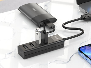 هاب یو اس بی 4 پورت هوکو Hoco USB hub 4-in-1 HB25 Easy mix USB to USB3.0+USB2.0*3