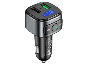 قیمت شارژر فندکی با قابلیت پخش موسیقی و تماس هوکو Hoco Car charger E67 with wireless FM transmitter