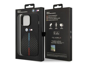 قاب فیبر کربن و چرم آیفون 14 پرو طرح بی ام و ام3 CG Mobile iphone 14 Pro BMW M3 Carbon Fiber &amp;amp; Leather Case