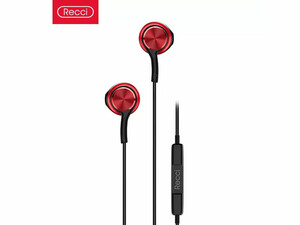 قیمت هندزفری سیمی با جک 3.5 میلی‌متری رسی Recci wired earphone j500