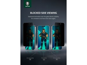 محافظ صفحه نمایش شیشه ای حریم شخصی آیفون 14 پرو گرین Green iPhone 14 Pro 3D Pv-Pet Privacy Full Glass