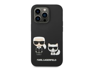 قاب سیلیکونی آیفون 14 پرو طرح گربه و کارل CG Mobile iphone 14 Pro Cat Karl Lagerfeld Silicone Case