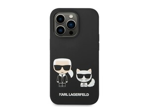 قاب سیلیکونی آیفون 14 پرو مکس طرح گربه و کارل CG Mobile iphone 14 Pro Max Cat Karl Lagerfeld Silicone Case