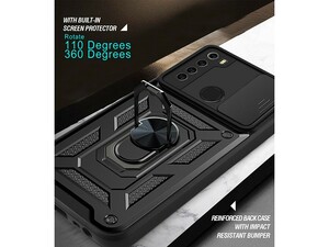 قاب محافظ لنز و حلقه دار شیائومی Xiaomi Redmi Note 8 Slide Camera &amp;amp; Ring Holder Stand Case