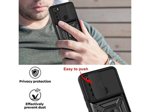 قاب محافظ لنز و حلقه دار شیائومی Xiaomi Redmi Note 8 Slide Camera &amp;amp; Ring Holder Stand Case