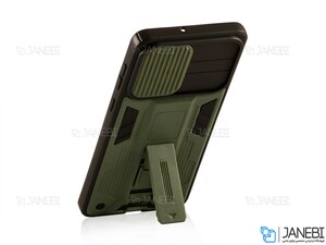 قاب محافظ لنز و استند دار سامسونگ Samsung Galaxy S21 FE Slide Camera &amp;amp; Stand Case