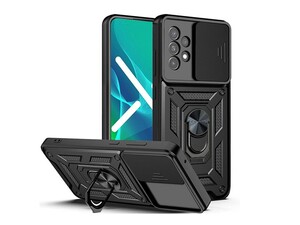 قاب محافظ لنز و حلقه دار سامسونگ Samsung Galaxy A23 4G Slide Camera &amp;amp; Ring Holder Stand Case