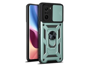 قاب محافظ لنز و حلقه دار شیائومی Xiaomi Poco F3 Slide Camera &amp;amp; Ring Holder Stand Case