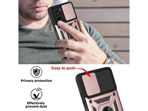 قاب محافظ لنز و حلقه دار شیائومی Xiaomi Poco F3 Slide Camera &amp;amp; Ring Holder Stand Case