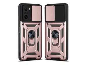 قاب محافظ لنز و حلقه دار شیائومی Xiaomi Poco F3 Slide Camera &amp;amp; Ring Holder Stand Case