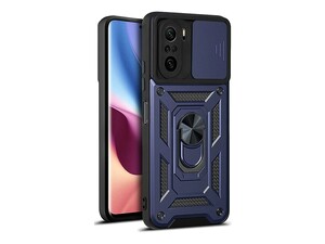 قاب محافظ لنز و حلقه دار شیائومی Xiaomi Poco F3 Slide Camera &amp;amp; Ring Holder Stand Case