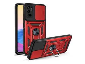 قاب محافظ لنز و حلقه دار شیائومی Xiaomi Redmi Note 10 5G Slide Camera &amp;amp; Ring Holder Stand Case