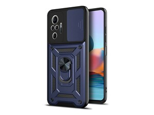 قاب محافظ لنز و حلقه دار شیائومی Xiaomi Redmi Note 10 Pro/Redmi Note 10 Pro Max Slide Camera &amp;amp; Ring Holder Stand Case