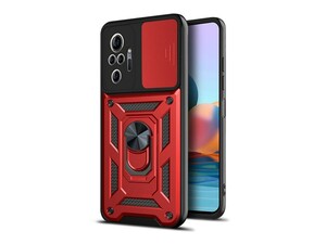 قاب محافظ لنز و حلقه دار شیائومی Xiaomi Redmi Note 10 Pro/Redmi Note 10 Pro Max Slide Camera &amp;amp; Ring Holder Stand Case