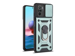 قاب محافظ لنز و حلقه دار شیائومی Xiaomi Redmi Note 10 4G Slide Camera &amp;amp; Ring Holder Stand Case