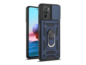 قاب محافظ لنز و حلقه دار شیائومی Xiaomi Redmi Note 10 4G Slide Camera &amp;amp; Ring Holder Stand Case