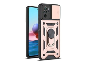 قاب محافظ لنز و حلقه دار شیائومی Xiaomi Redmi Note 10 4G Slide Camera &amp;amp; Ring Holder Stand Case