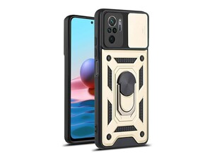 قاب محافظ لنز و حلقه دار شیائومی Xiaomi Redmi Note 10 4G Slide Camera &amp;amp; Ring Holder Stand Case