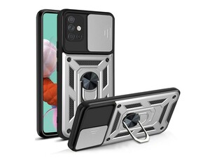 قاب محافظ لنز و حلقه دار سامسونگ Samsung Galaxy A71 Slide Camera &amp;amp; Ring Holder Stand Case