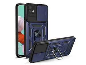 قاب محافظ لنز و حلقه دار سامسونگ Samsung Galaxy A51 Slide Camera &amp;amp; Ring Holder Stand Case