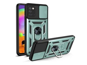 قاب محافظ لنز و حلقه دار سامسونگ Samsung Galaxy A31 Slide Camera &amp;amp; Ring Holder Stand Case